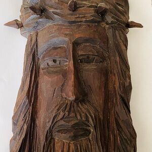 Jesus Christ-Religious folk art-wood carved-polish sculptor Stanislaw Sliwinski